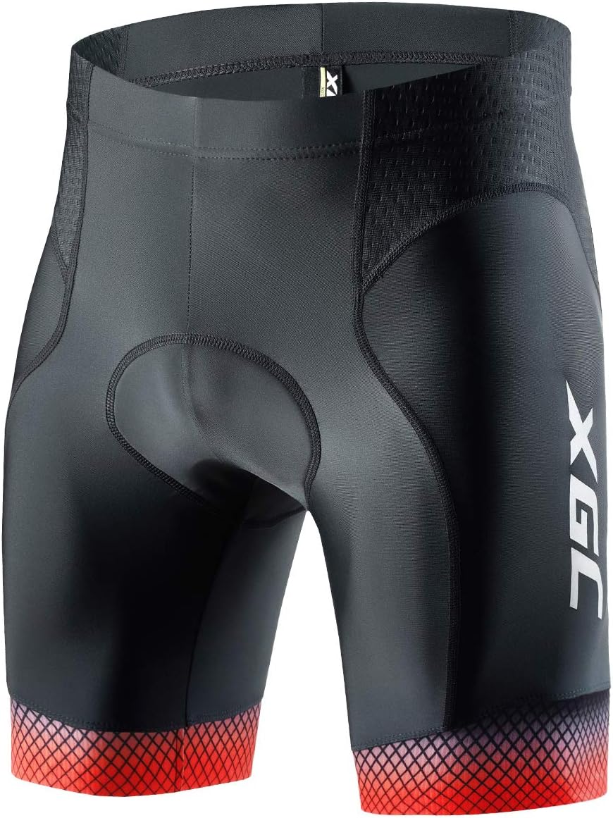 XGC Men's Cycling Shorts/Bike Shorts and Cycling Underwear with High-Density and High-Elasticity 4D Sponge Padded
