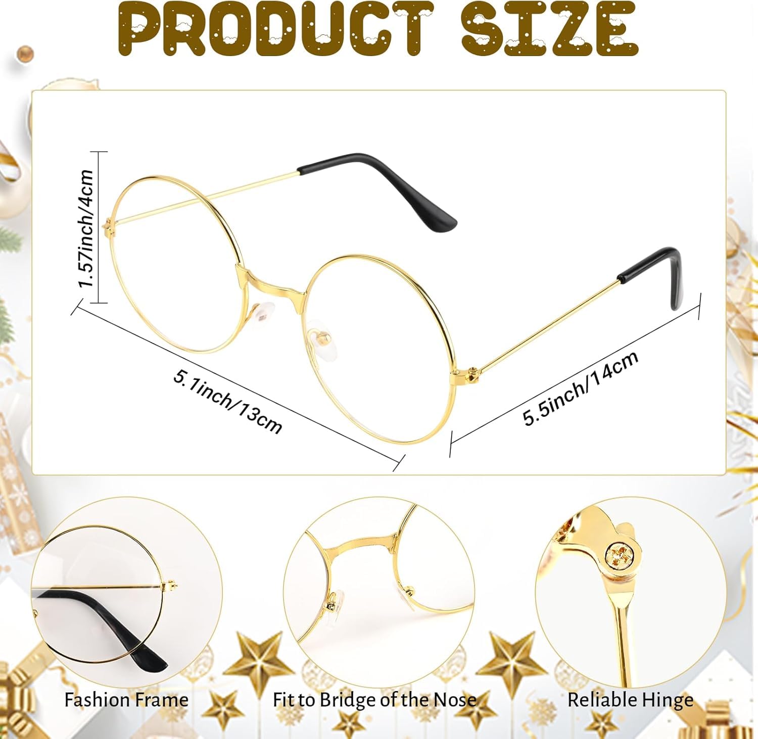 Kavoc Halloween Costume Set Include Glasses, Red Bandana, Scruffy Mustache,Beanie,Suspender and Mustache for Men Women Party Dress Up - Image 3