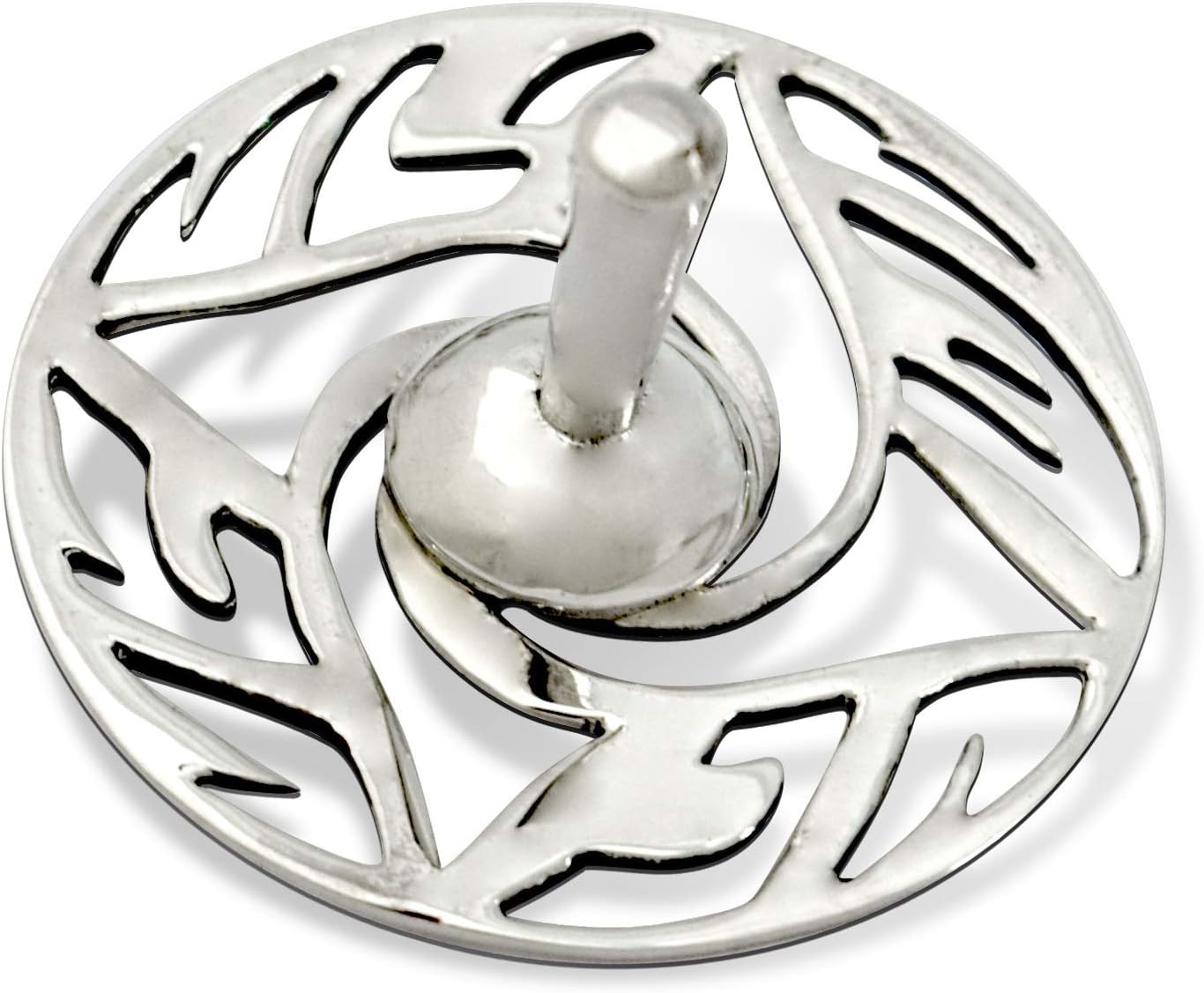 Sterling silver Modern dreidel with Hebrew letters Spinning Top Israel handmade Collector's