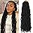8 Packs Soft Locs 24 Inch Faux Locs Crochet Hair for Butterfly Locs Distressed Locs Crochet Hair for Women (24 Inch(Pack of 8), 1B)