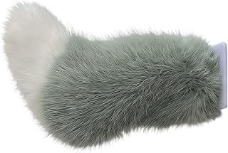 Cute Fuzzy Tail Car Decoration,Remote Control Electric Animal Tail Car Decor Car Accessories,Auto Trunk Charm Stuff Car Aesthetics(White+Green)