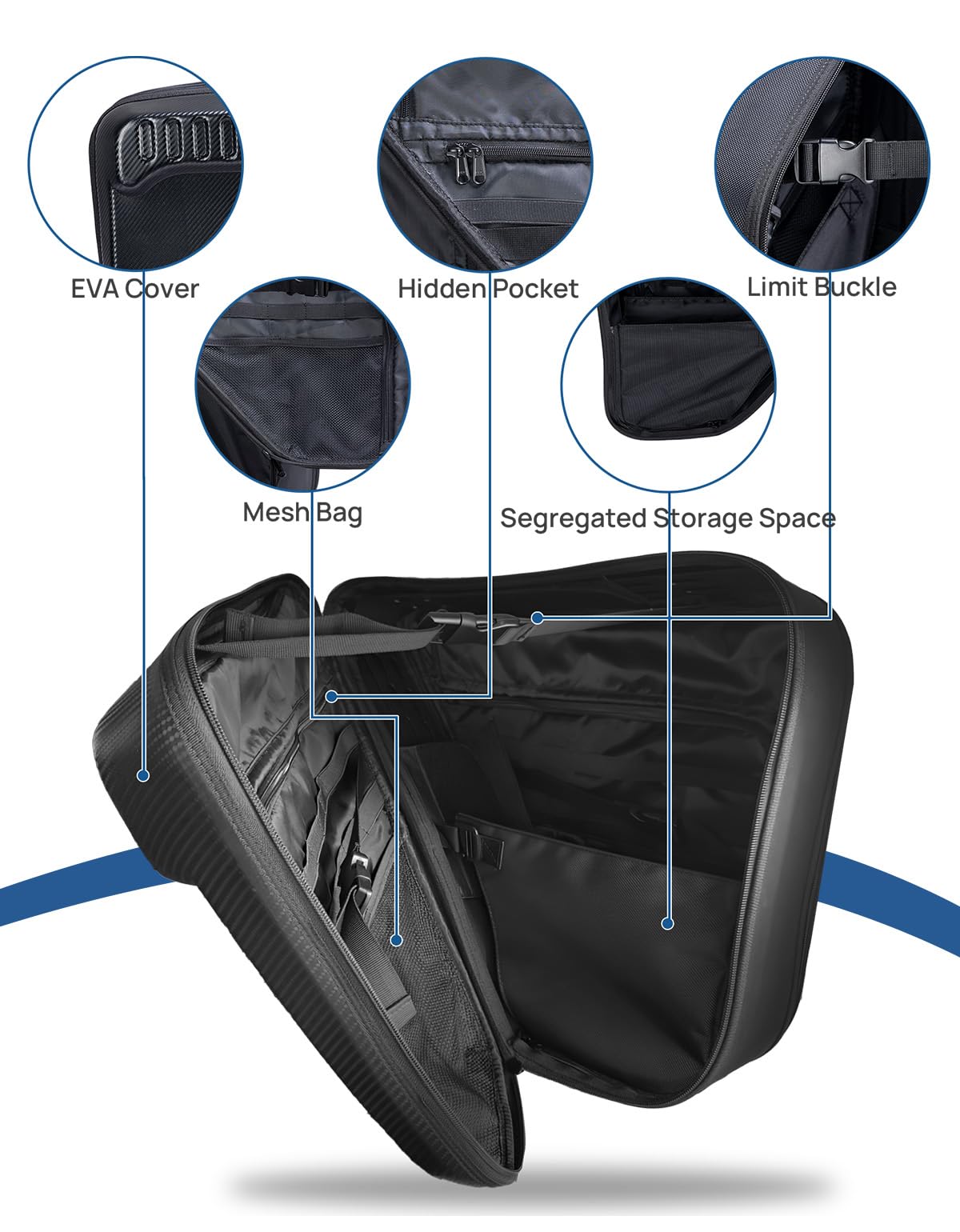 Borsa Organizer per Roll Bar Compatibile con 2018-2023 Wrangler JLU 4 Porte, Borsa da Sella per Gabbia di Sicurezza