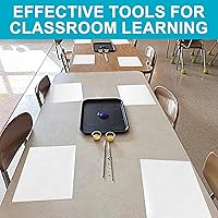 Vista 7 de Dry Erase Board Sticker- Whiteboard Stickers-8.27''x11.69'' Removable Dry Erase Sheets- Fridge Dry Erase Paper for