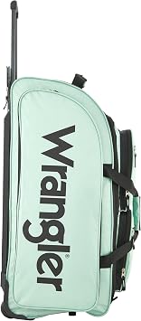 Wrangler Wesley Rolling Duffel Bag, Seaform, Large 30-Inch