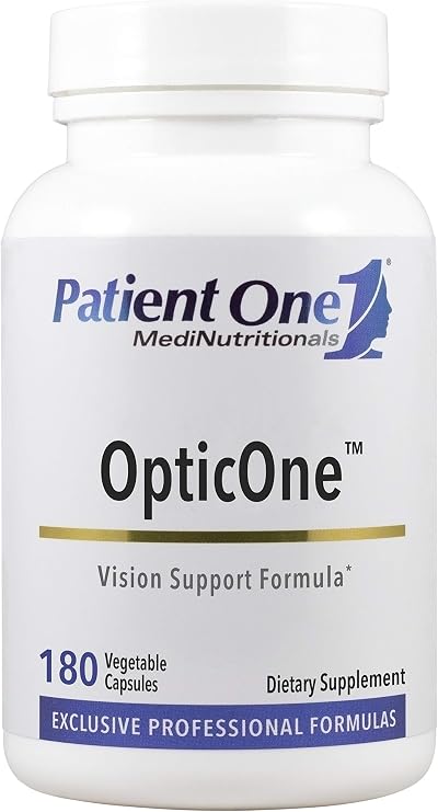 Patient One OpticOne | Supplement to Support Optic Nerve Health and Eyesight Function* | With Vitamins A and E, Lutein, ALA and More | 180 Capsules