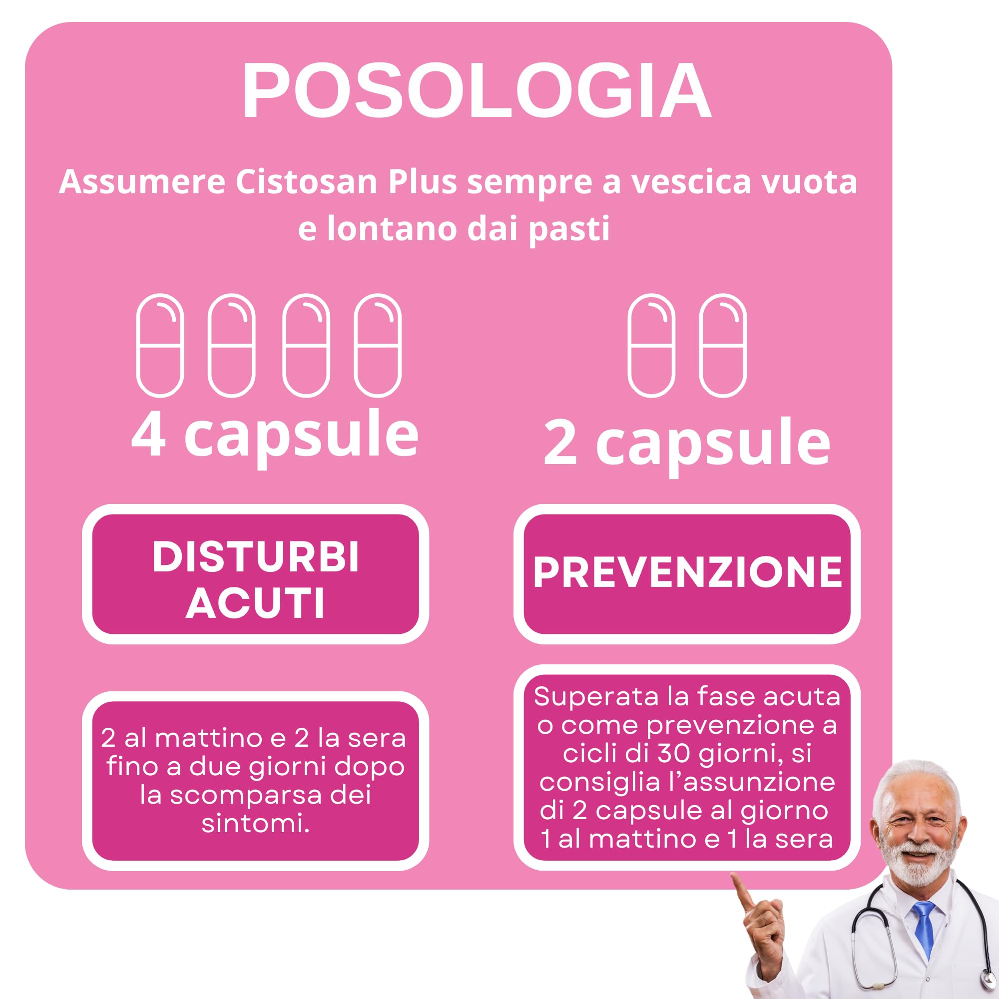 Integratore Cistite con D-Mannosio Puro 2000 mg Bromelina Mirtillo Rosso Fermenti lattici Vitamina C Per Favorire La Funzionalità Vie Urinarie Vegano 60 capsule Cistosan Agips Farmaceutici
