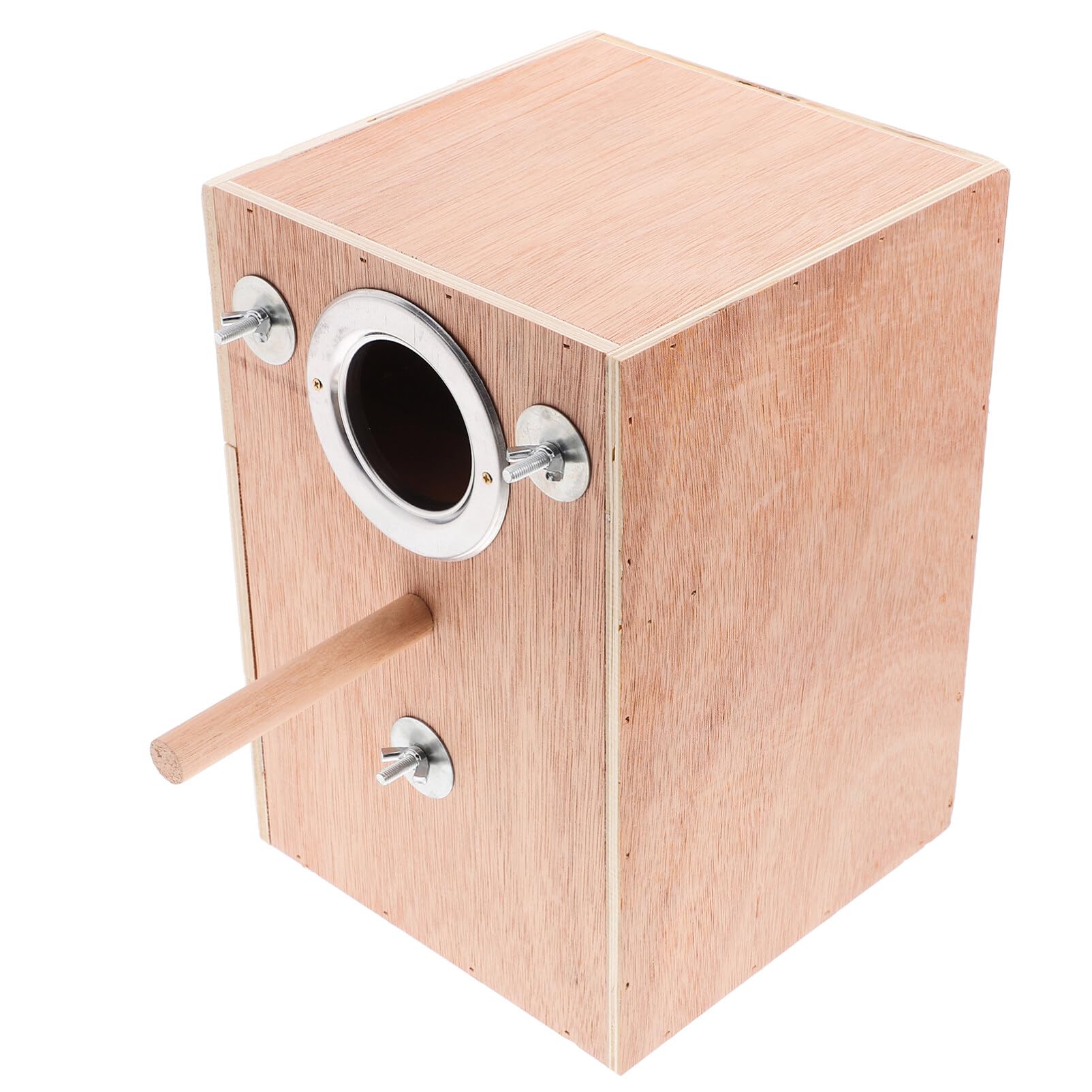 Happyyami Caja De Cría Colgante para Aves Nido De Madera Natural para Periquitos y Pájaros Pequeños Refugio Aislado y Duradero para Reproducción y Protección Exterior
