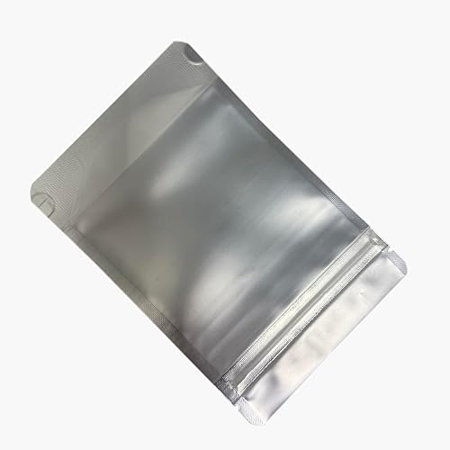 Miniatura 8 de PABCK Bolsa resellable de Mylar negra, bolsas autosellables para almacenamiento de alimentos, dulces y café, bolsa de plástico sellable de aluminio