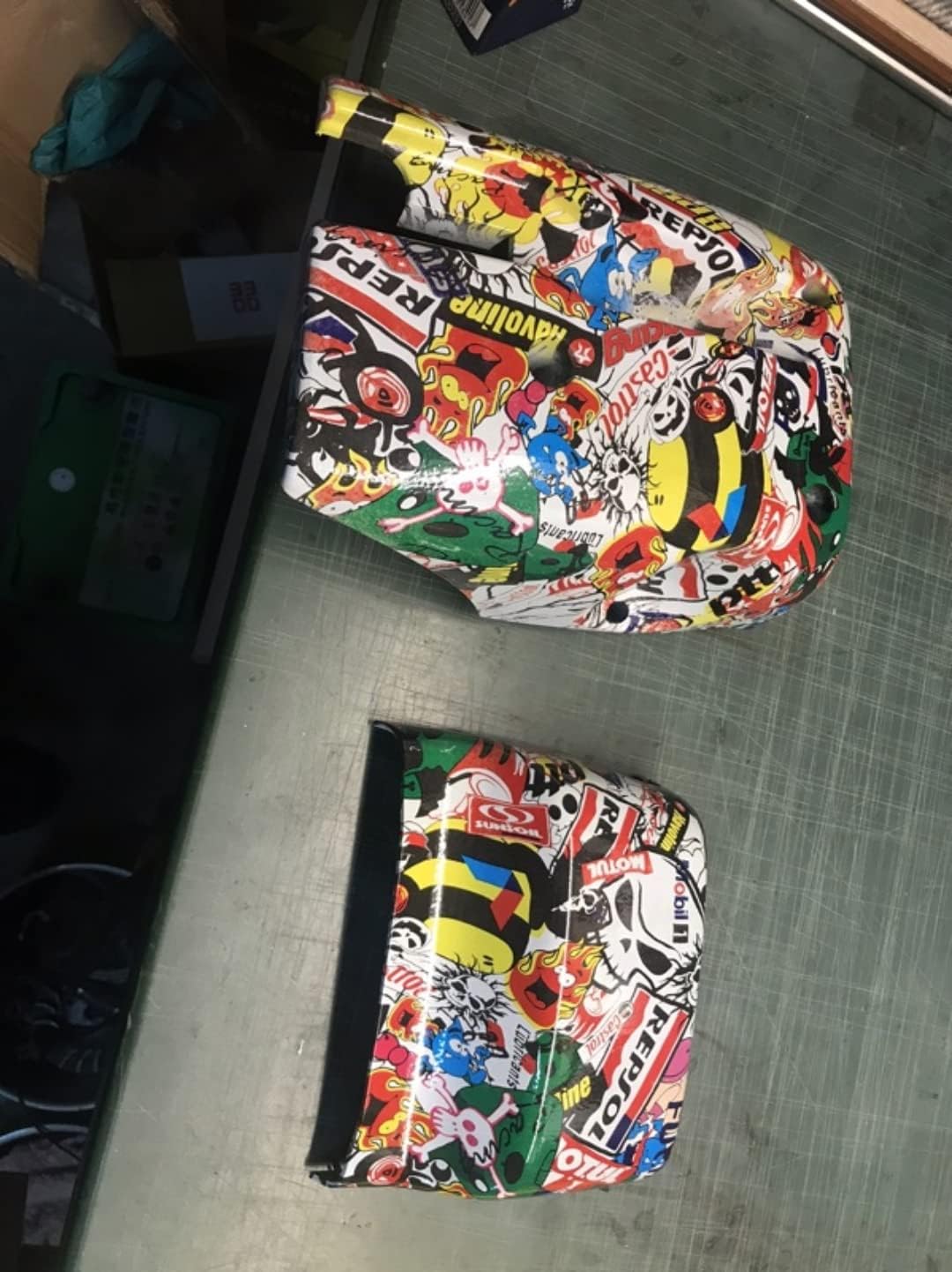 STColor Art001-Water Transfer Printing/Hydrographics/Hydro Dipping Film-Classic Sticker Bomb-50cm Widthx400cm Length