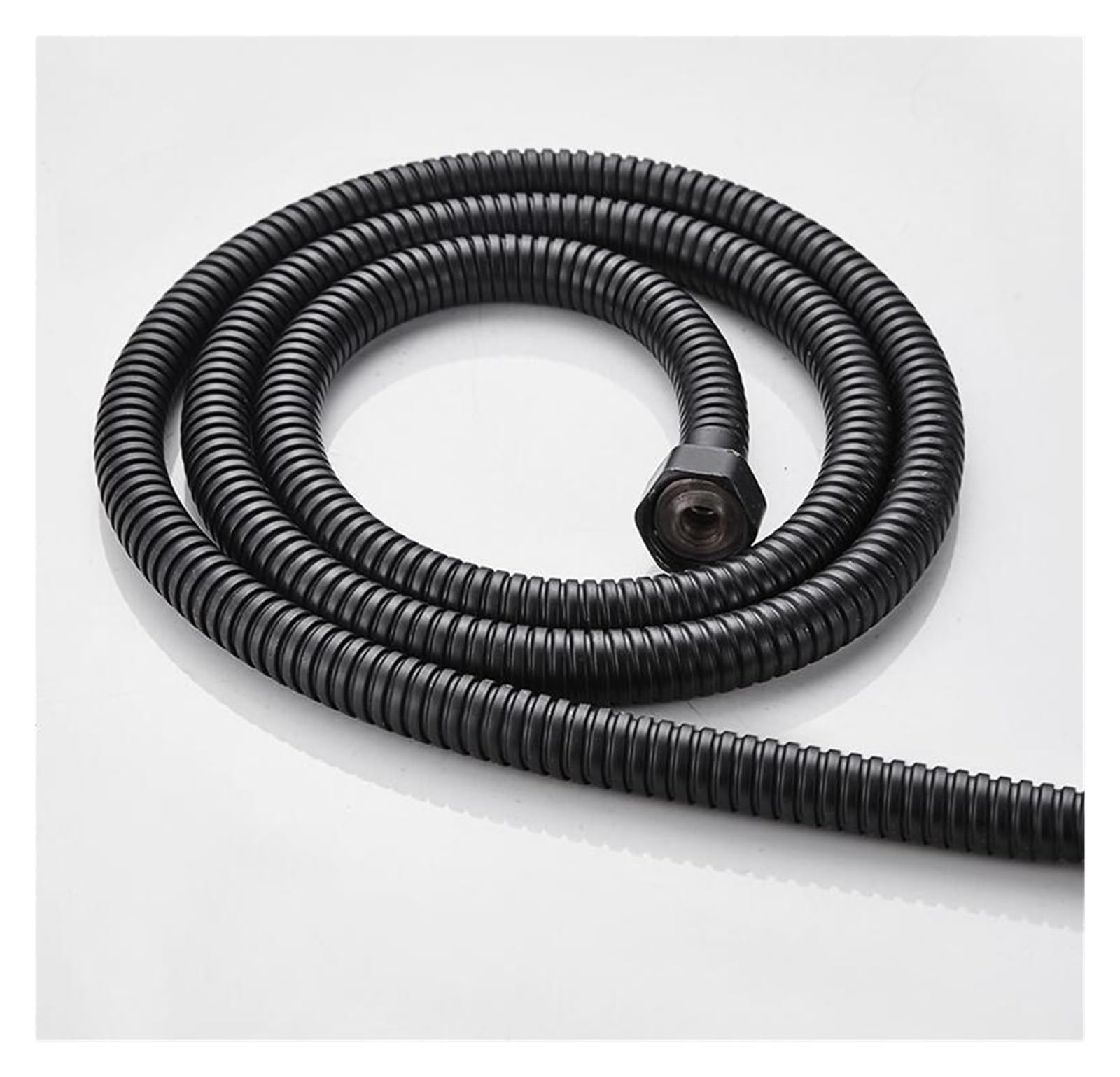 Duschschlauch, Stainless Steel Flexible Shower Hose 1/2 Inch Connector 150cm/200cm Multicolor(Black,1.5M Hose)