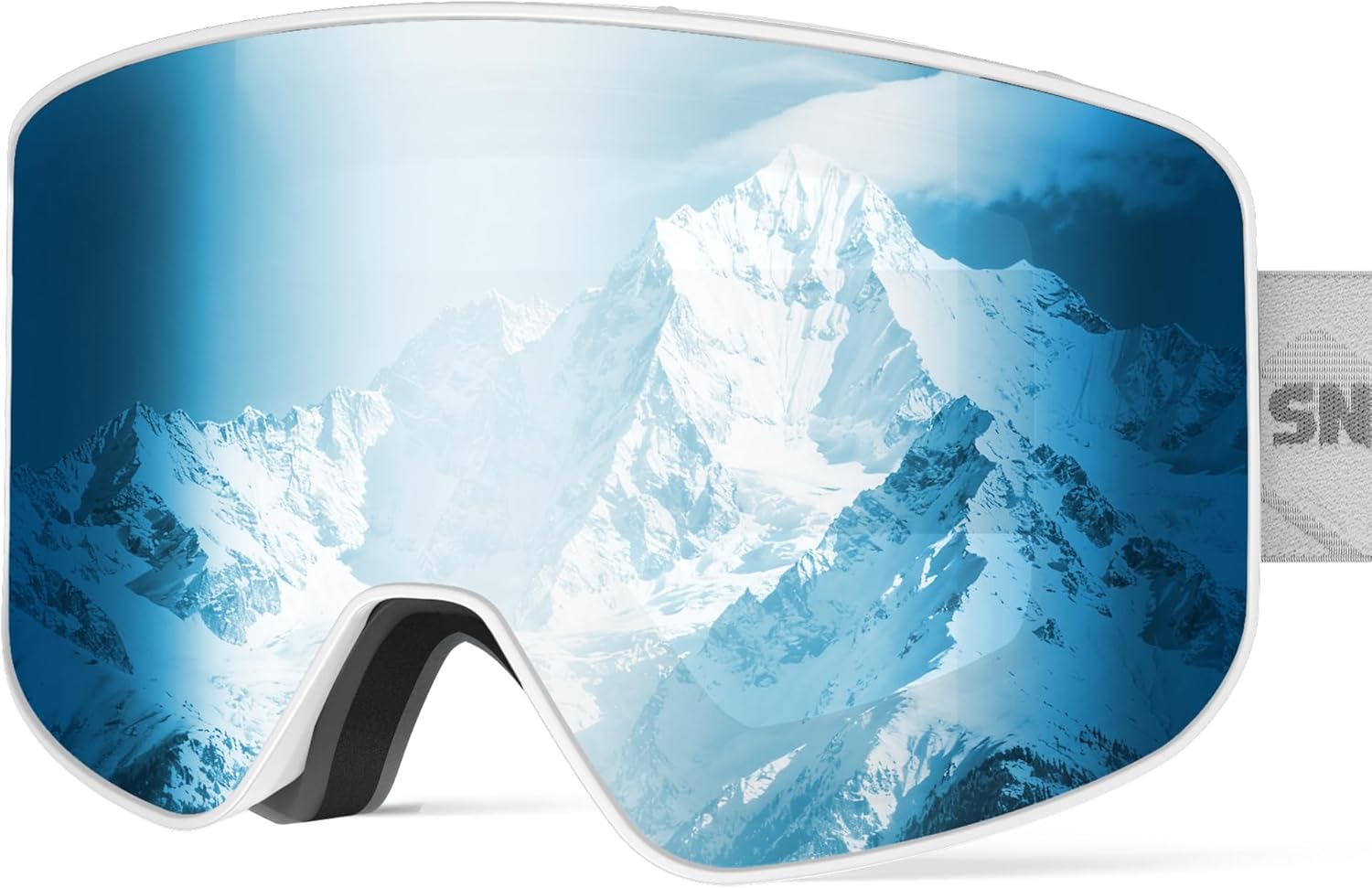 SNOWER Ski Goggles, OTG Anti Fog Snowboard Goggles, HD Snow Goggles UV400 Protection for Men Women Youth