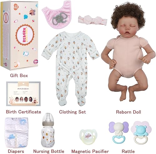 Miniatura 6 de BABESIDE Muñecas realistas de bebé recién nacido, muñecas de bebé recién nacidas realistas de 17 pulgadas, muñecas de bebé de la vida real con ropa