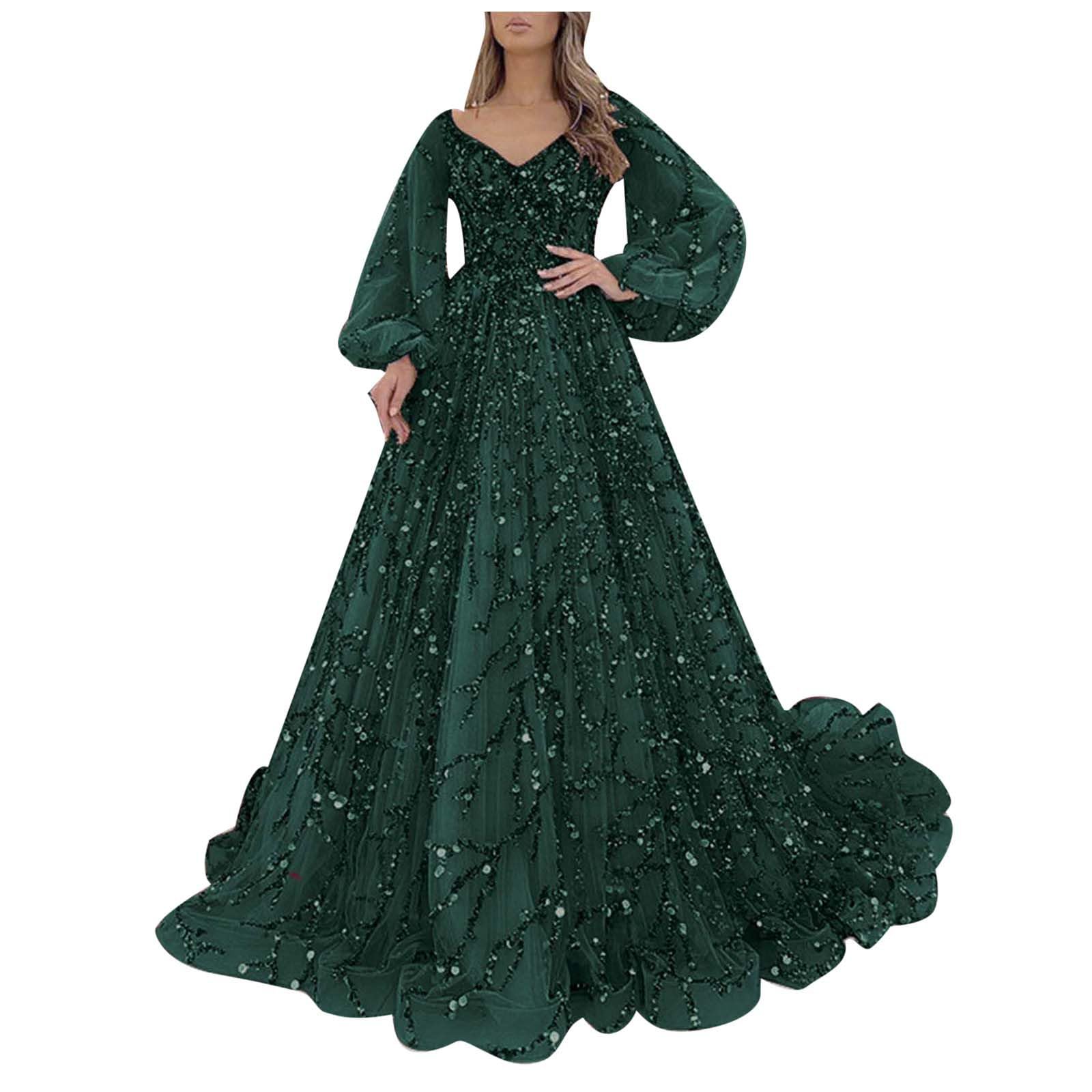 Vestidos Elegantes Mujer Vestido Fiesta Ropa Nochevieja Trajes Tallas Grandes Boda De Manga Larga Primavera Invierno Otoño Largos Elegante