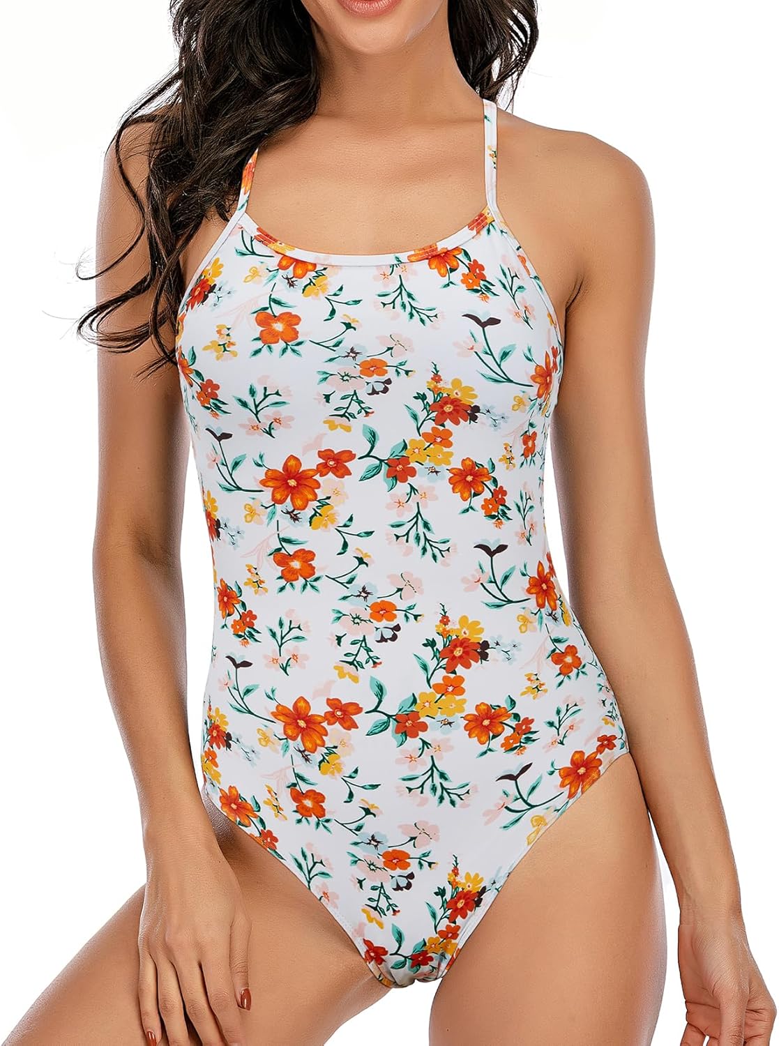 Century Star One Piece Swimsuit Women Bathing Suit for Teens one Piece Juniors Athletic Adjustable Strap One Piece Swimsuit - Image 2