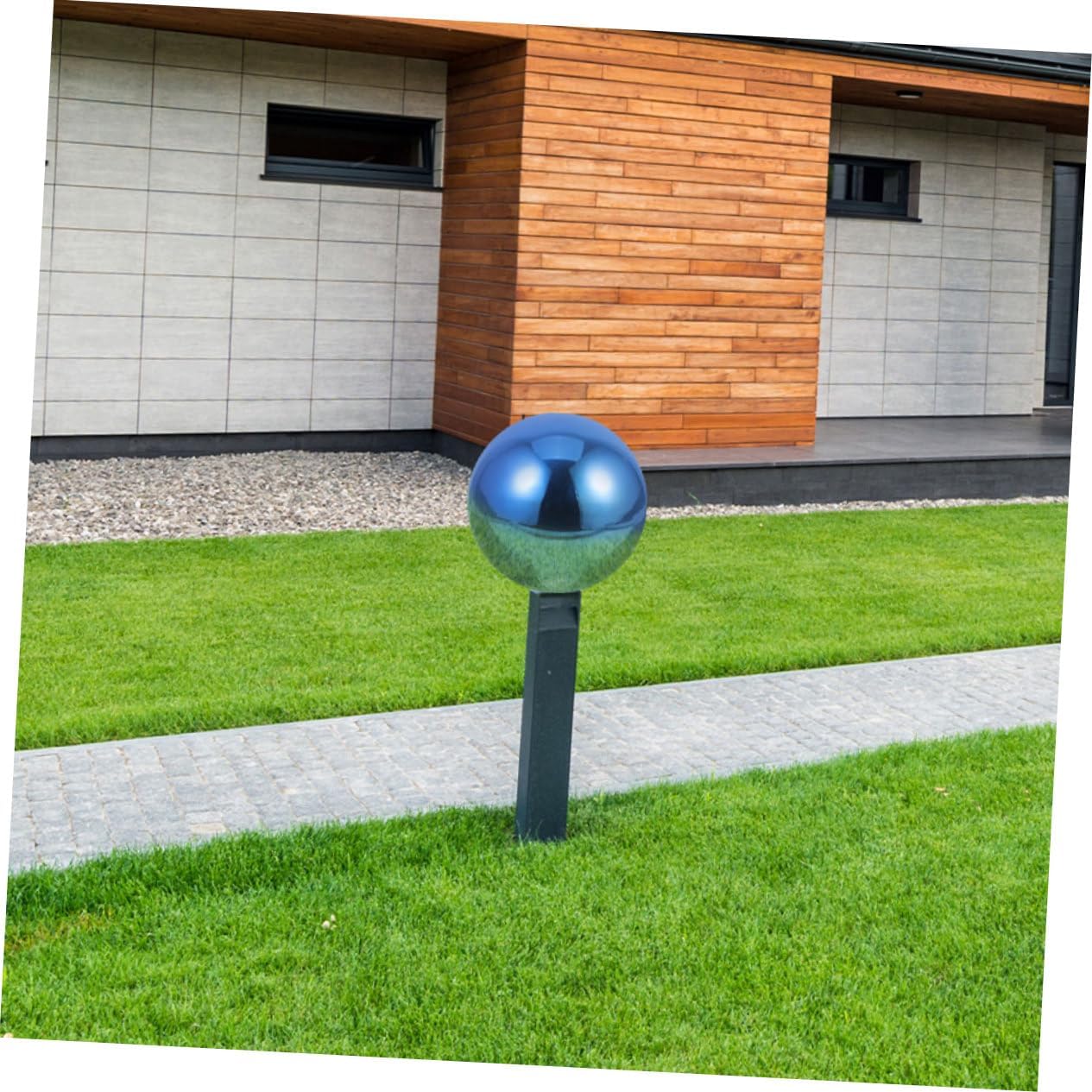 Holibanna Polished Colored Gazing Ball 5.31 Inch Reflective Garden Globe Outdoor Lawn Decorative Sphere Ornament