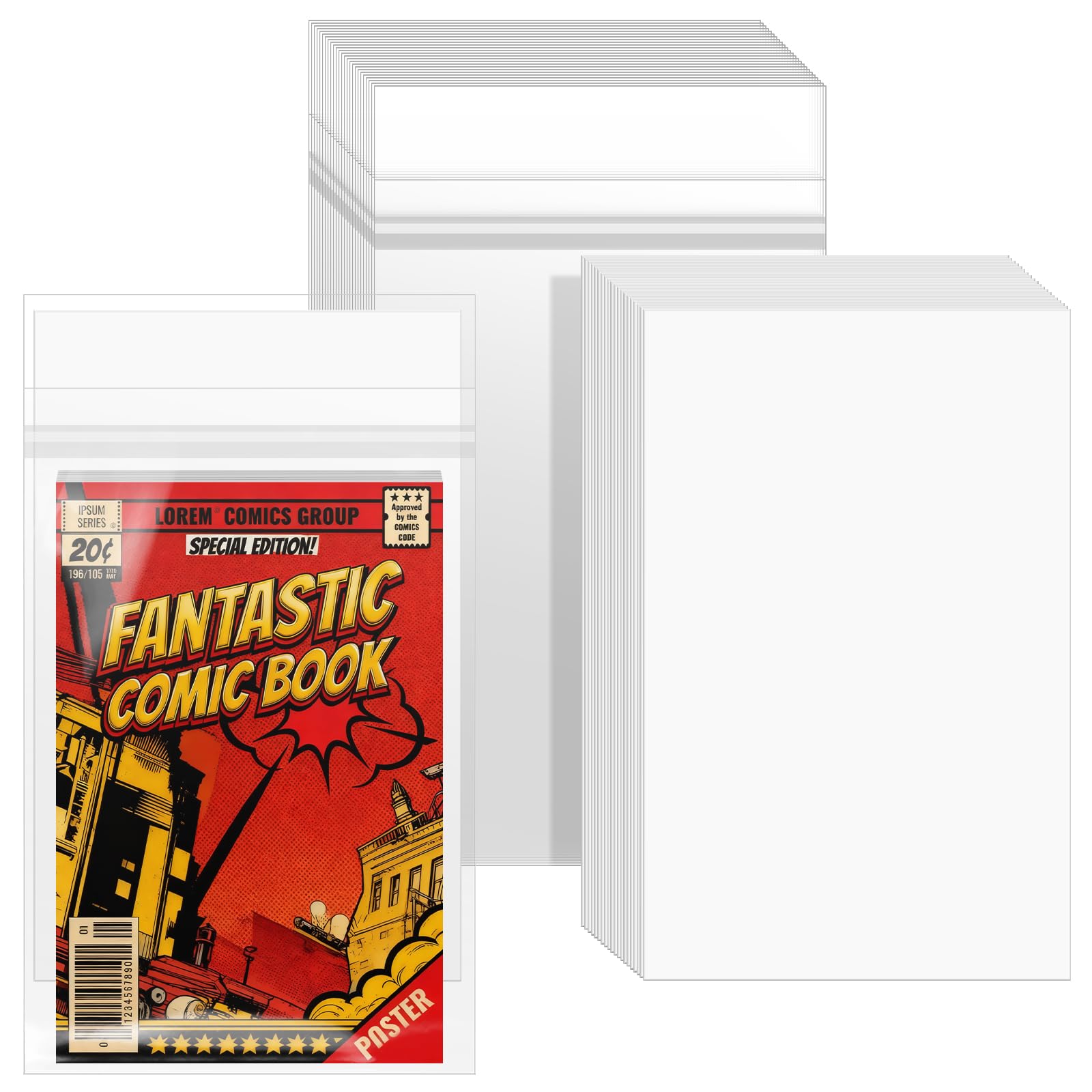 Amazon.com : VOKOY 25 Sets Resealable Current Size Comic Book Bags Amazon.com : VOKOY 25 Sets Resealable Current Size Comic Book Bags