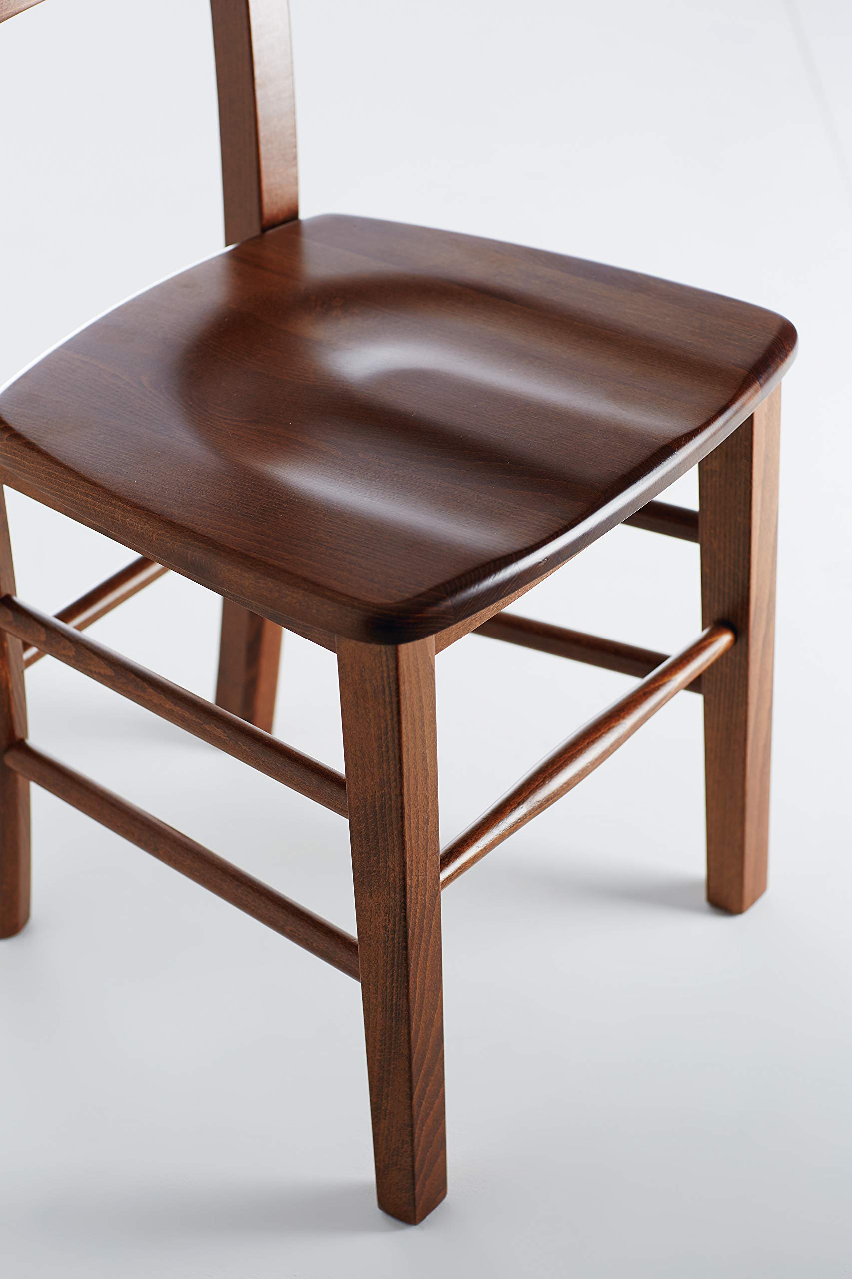 Amazon｜オリバー ダイニングチェア 木製 ビニールレザー張り ブラウン