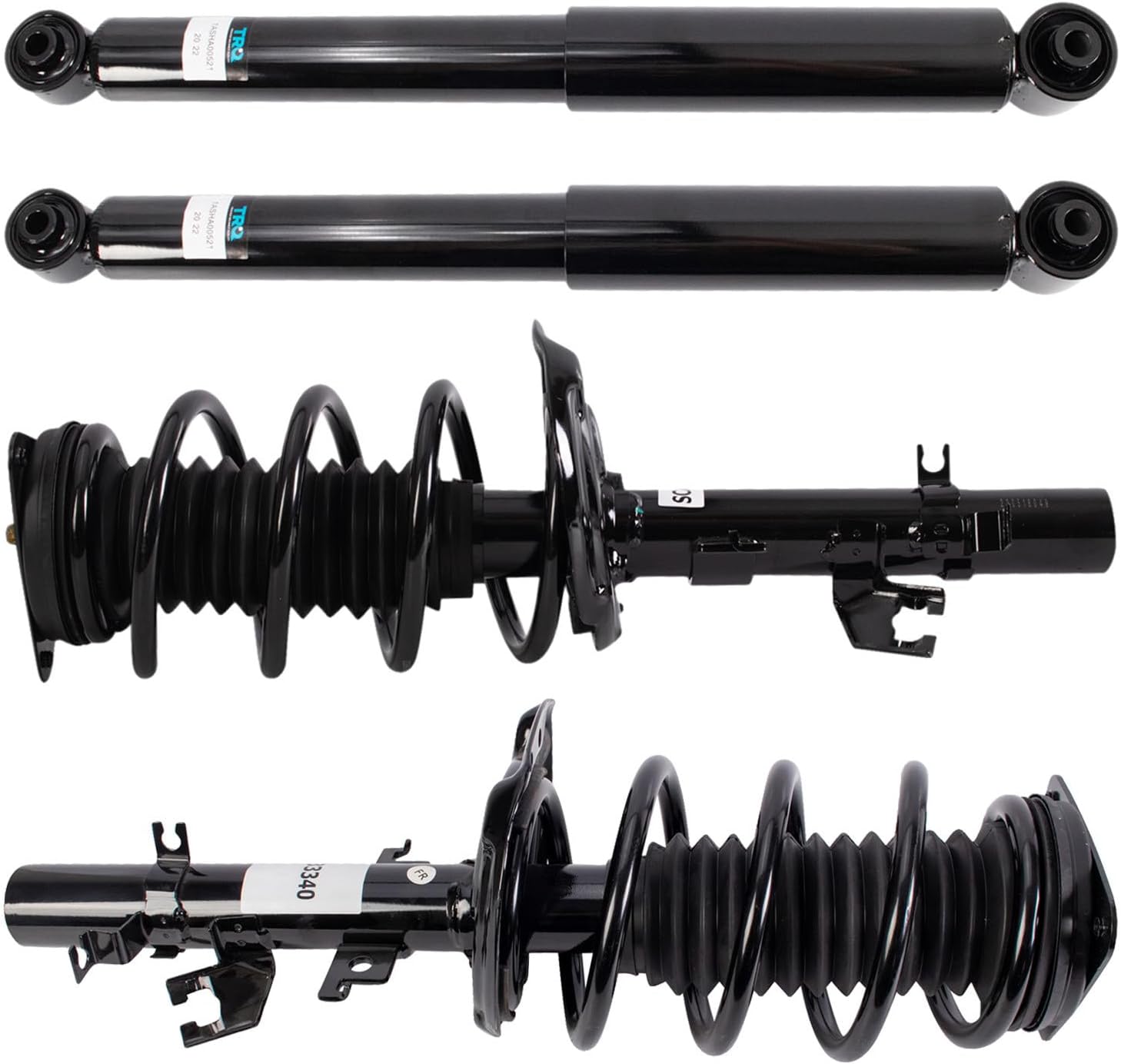 Front and Rear Complete Strut Assembly & Shock Absorber Kit Complete Strut & Coil Spring Assembly Compatible with 2016-2020 Nissan Rogue