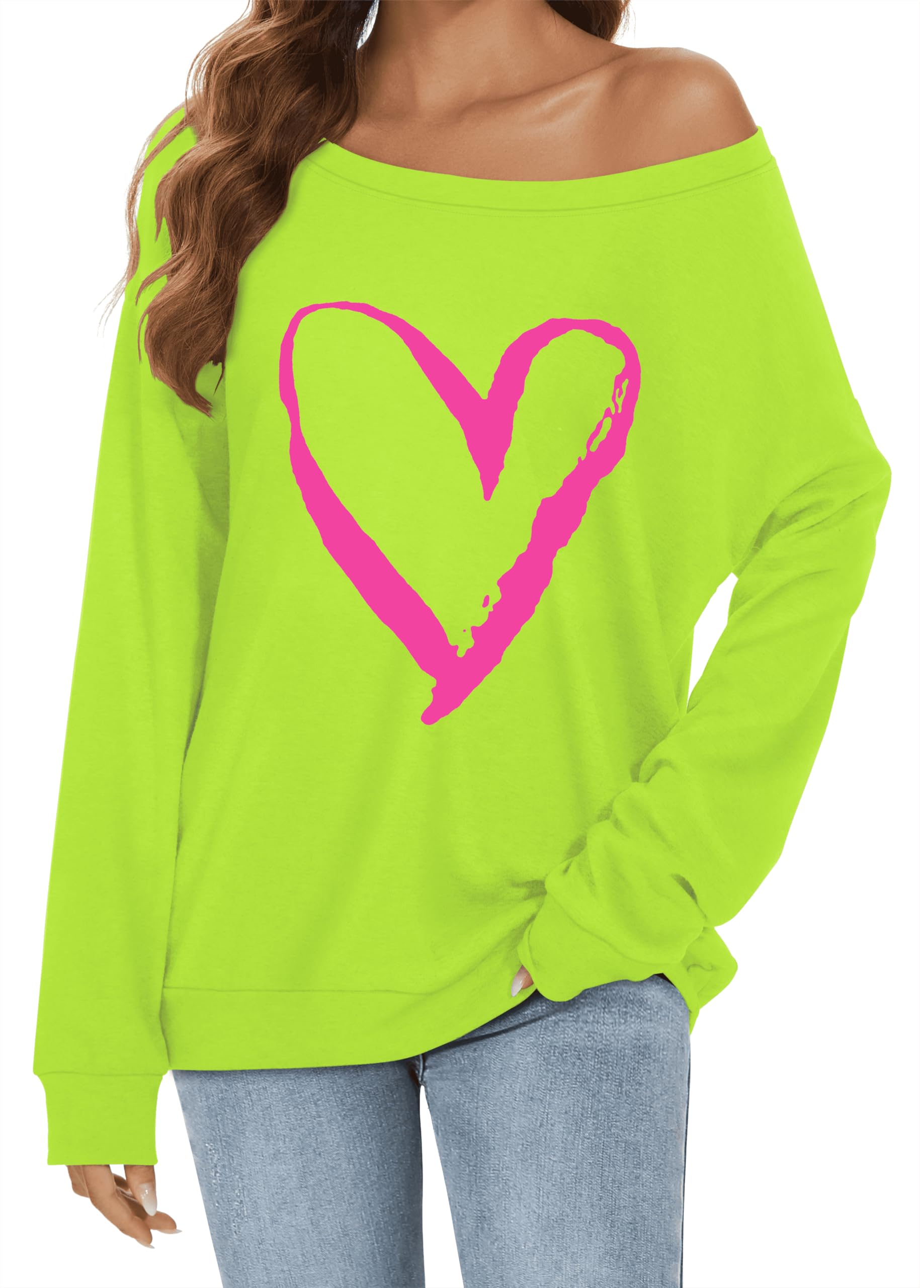 Schulterfreies Oberteil Damen Langarm Pullover Causal Lässige Sweatshirt | Elegant Bluse Oversize Shirt Fledermaus Longshirt, One off shoulder Longtops für entspannte Alltagskleidung