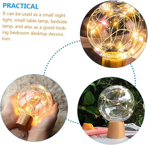 Miniatura 6 de Homoyoyo 3 unids estrella noche luz LED decoración luna decoración lamparas de mesa para estrella lámpara noche noche lámpara de cristal niñas