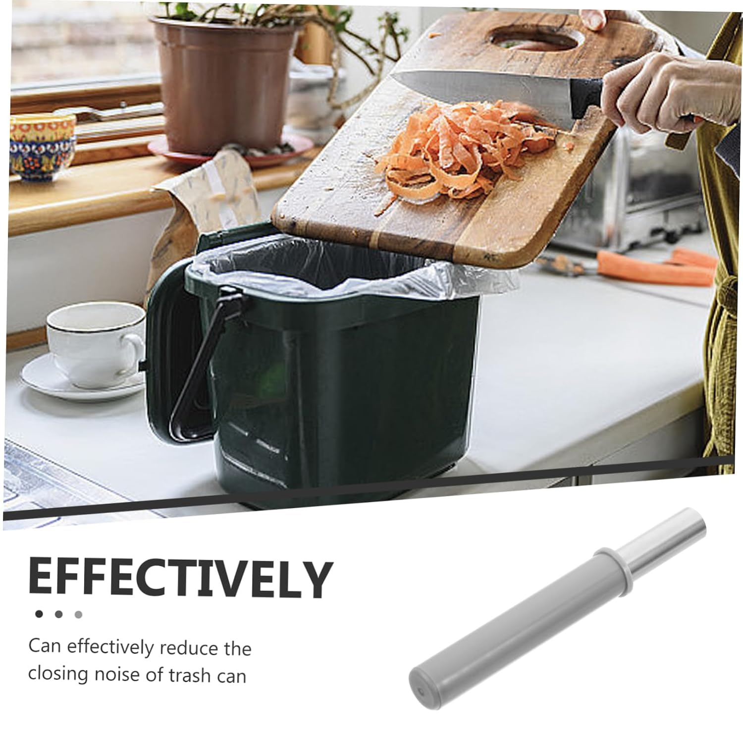 ULTECHNOVO Hydraulic Soft Close Damper for Trash Can Silent Trash Can Fitting Damping System Easy Install Robust Design