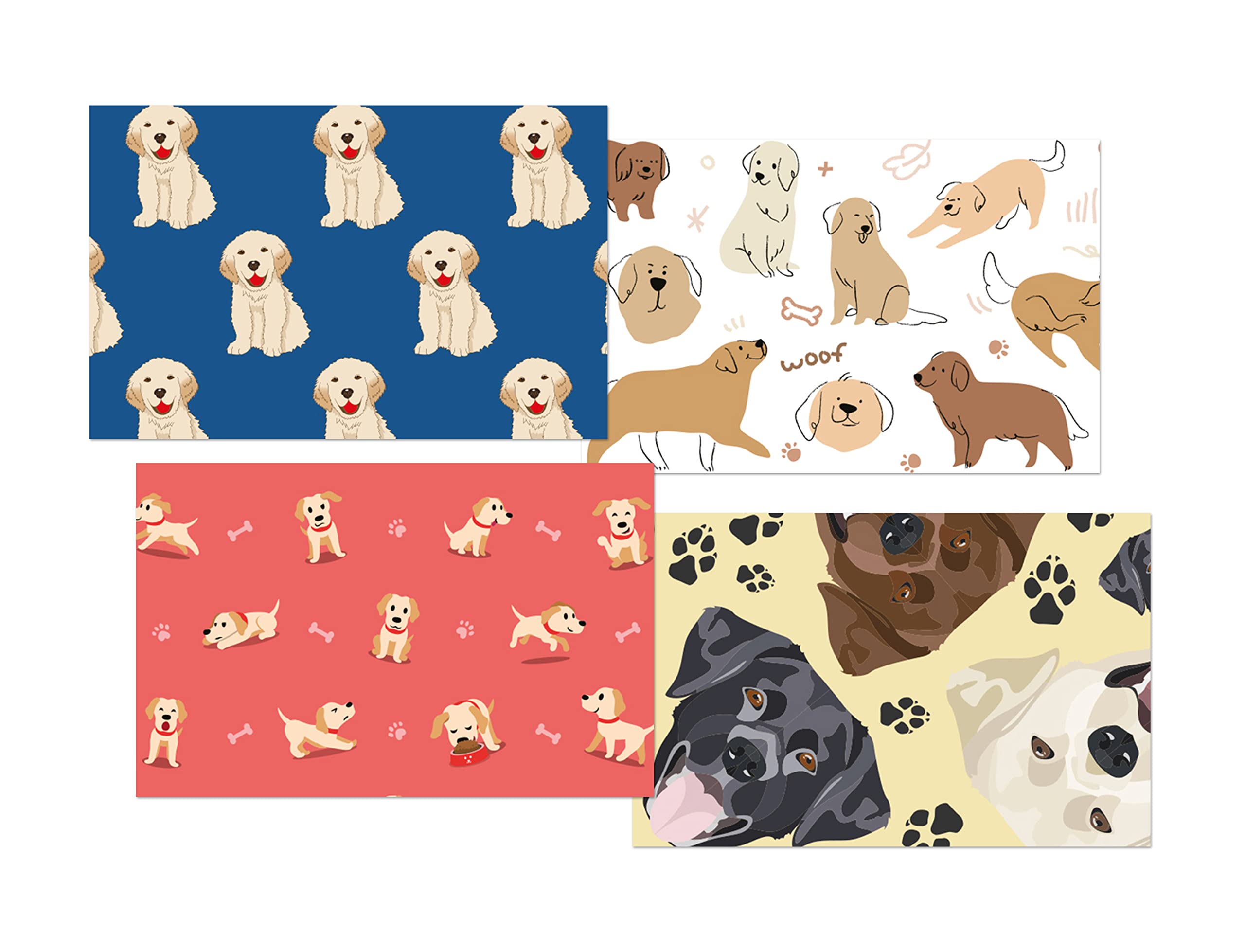 DV DESIGN Set of 4 Labrador White Ballpoint Pens - Image 2