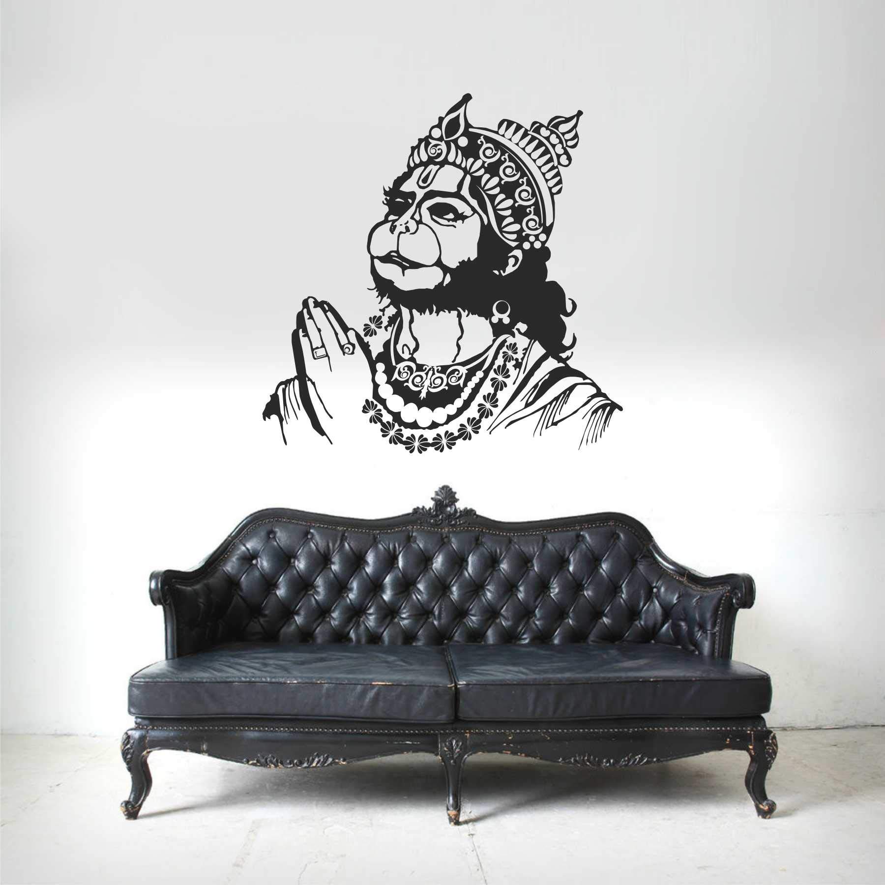 Wall Attraction Hanuman ji Wall Sticker | Decal for Living Room, Bedroom Size - 55cm x 55cm (B08QVZ9JWY) Amazon Price History, Amazon Price Tracker