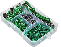 Vista 12 de Kit de pernos de carenado de motocicleta, 177 piezas, tornillos de carrocería, repuesto de tuerca, aleación CNC, M6, M5, perno de motocicleta