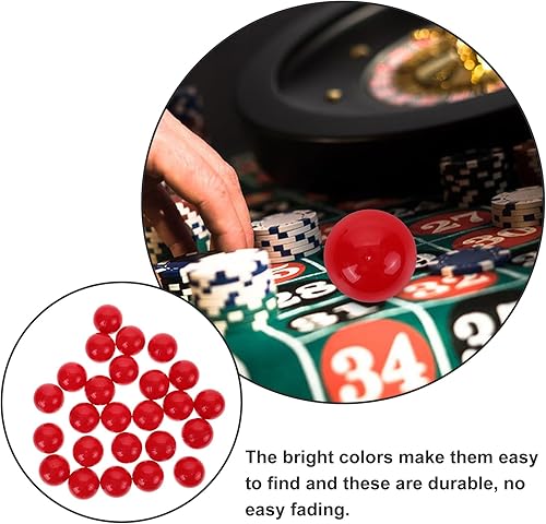 Miniatura 6 de ERINGOGO Juego de bingo, 25 bolas de lotería, bolas huecas para rifas, bolas de bingo de plástico de repuesto de tamaño Pong, para bolas de dibujo