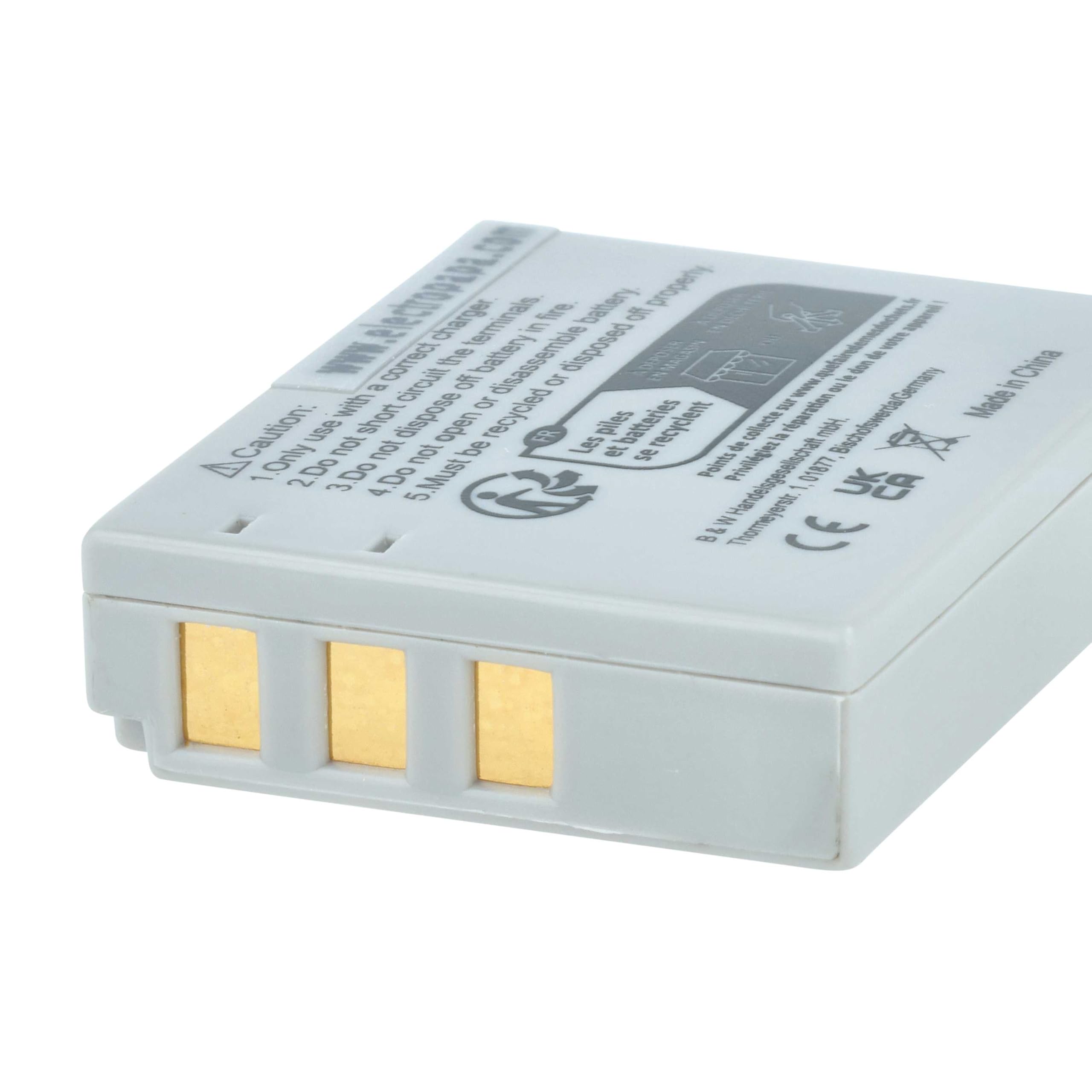 vhbw Li-Ion Batteria 500mAh (3.6V) compatibile con OLYMPUS sostituisce LI-40B LI-42B