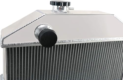 Miniatura 5 de Radiador de aluminio de 2.441 in para motor Ford Deluxe Coupe Mercury Series Chevy V8 1942-1948 46, radiadores de enfriamiento de núcleo de 4 filas