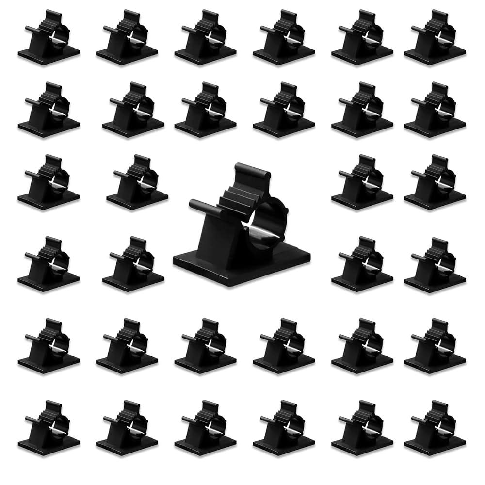 ケーブルクリップ 便利グッズ コードクリップ コード収納 4段階調節 Amazon | Lasocy ケーブルクリップ コードクリップ 4段階 調節