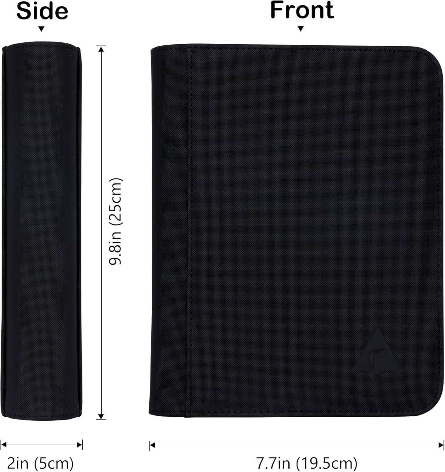 Premium 4 Pocket Card Binder, Fits 368 Trading Cards Ringless Trading Card Album Side Loading Pockets with ZIp for TCG