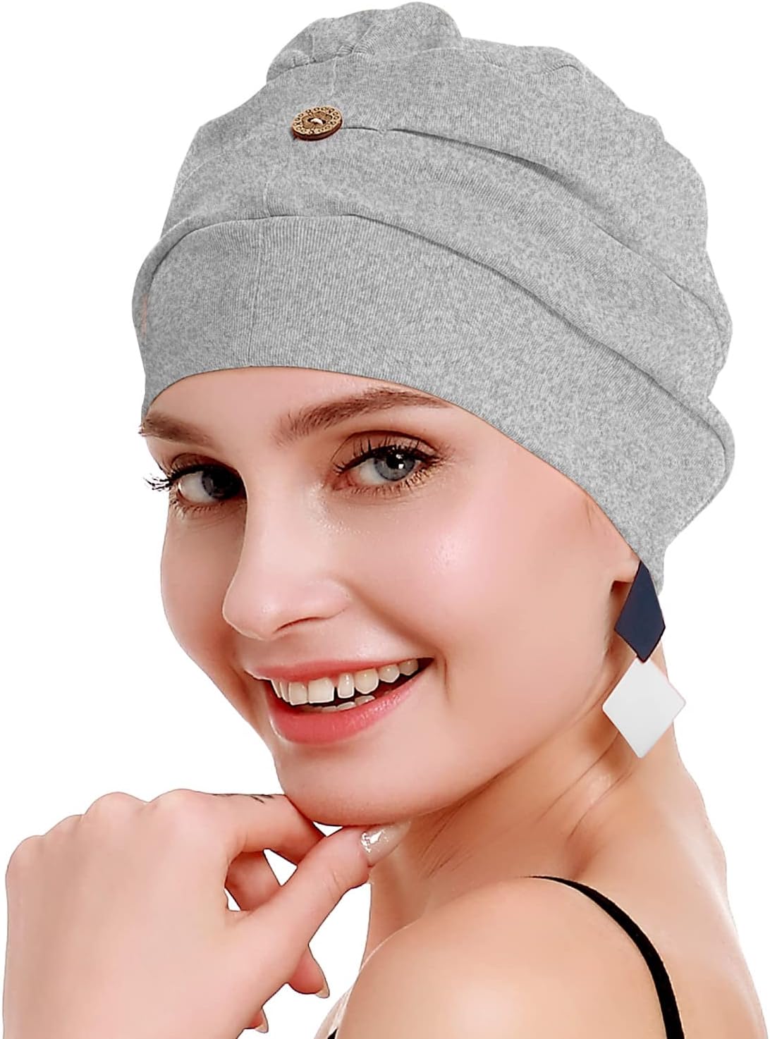 osvyo Cotton Chemo Turbans for Women Cancer Hairloss hat - Cotton Lightweight Headwear Sealed Packaging - Image 3