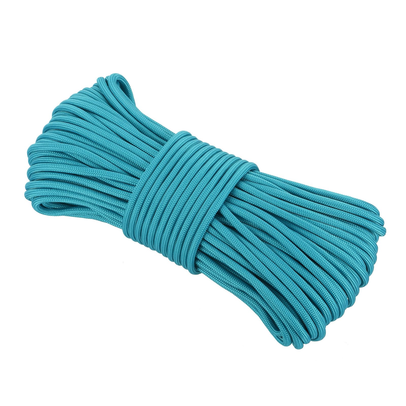 Rebower 550 Paracord Rope 31m, 4mm Thin Paracord Nylon Cord 7-Strand Core [for Tent Camping Outdoor Gear] - Light Blue