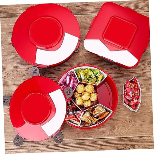 Miniatura 7 de Bandeja de servir plato caja de aperitivos, plato de caramelos, caja de almacenamiento de aperitivos chinos, bandeja para servir boda, divisor de