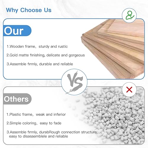 Miniatura 5 de Zzbakress 3 espejos redondos dorados para decoración de pared, espejos de pared de madera para decoración del hogar (plateado)