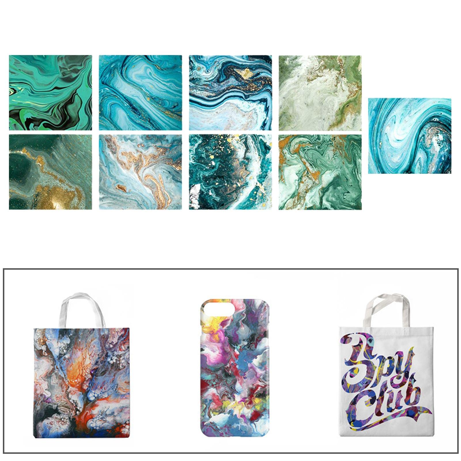 3 zestawy papieru transferowego sublimacji, rolka winylowa, rolka do prasy B, styl B, 9 sztuk