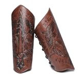 Medieval Leather Bracers Dragon Embossed Viking Leather Bracers Leather Arm Armer Cuff Leather Gauntlet Costumes Accessories