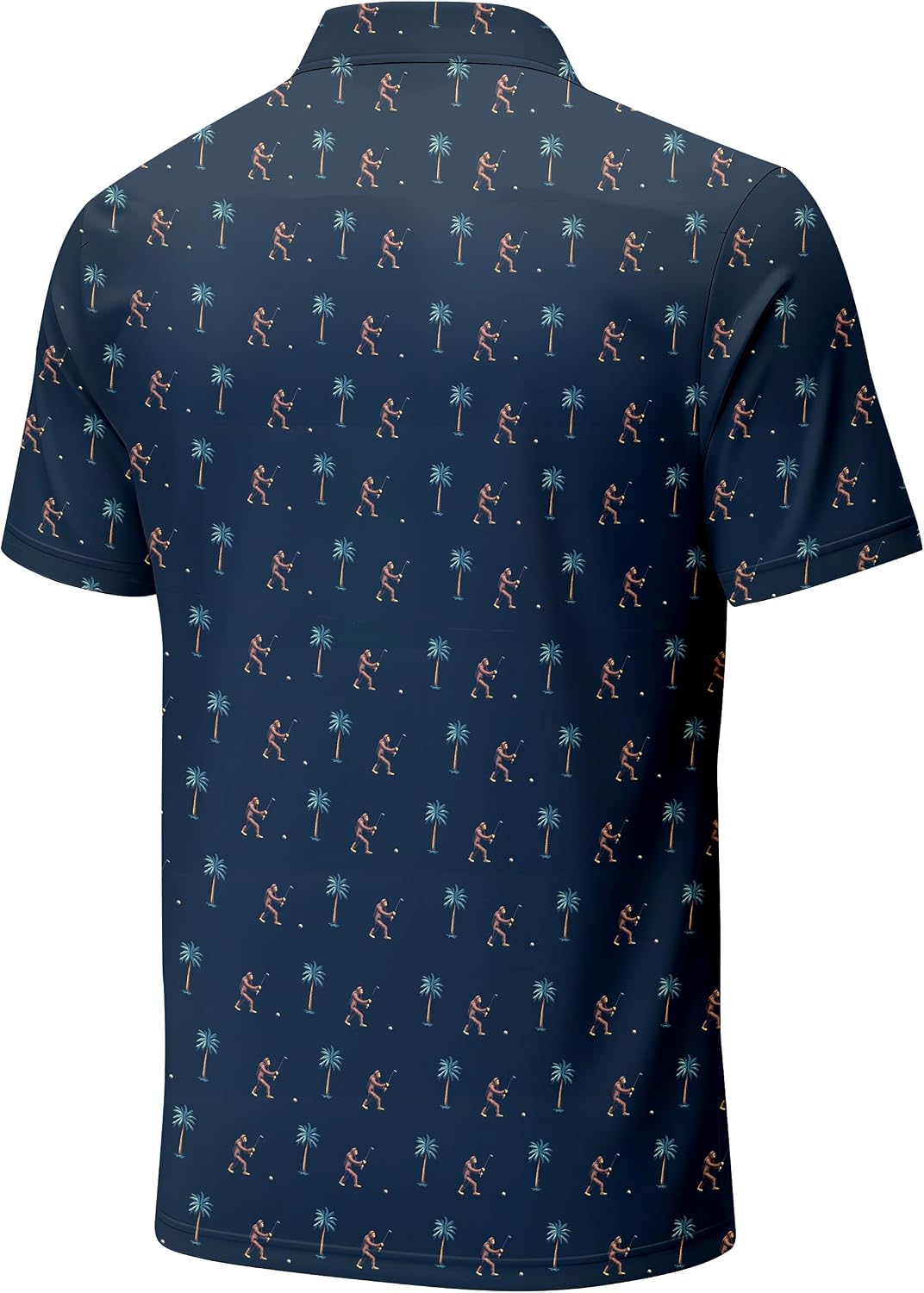 Men's Golf Shirts,Mens Hawaiian Shirts Short Sleeve Casual Collared Performance Golf Polo Shirt for Men