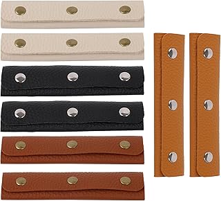 BQLZR Handbag Handle Leather Wrap Cover for Luggage Bags Suitcases 4 Color Pack of 8