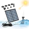 Solar Fountain - Fountain Pump, Multipurpose Outdoor Fountain Pump - Garden Pool Pond Pump Kit, Square Fountain for Patio, Fish Tank