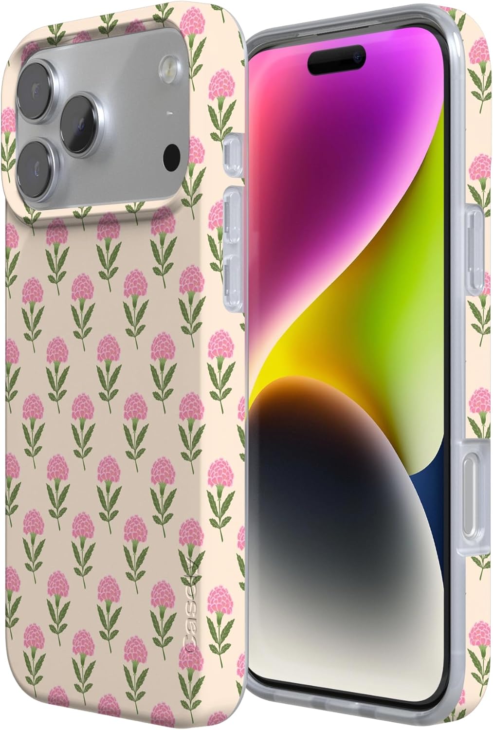 Casely iPhone 17 Pro Max Case | Jenna's Flowers | Fun on Weekdays | Compatible with MagSafe | Classic Ultra Slim Design