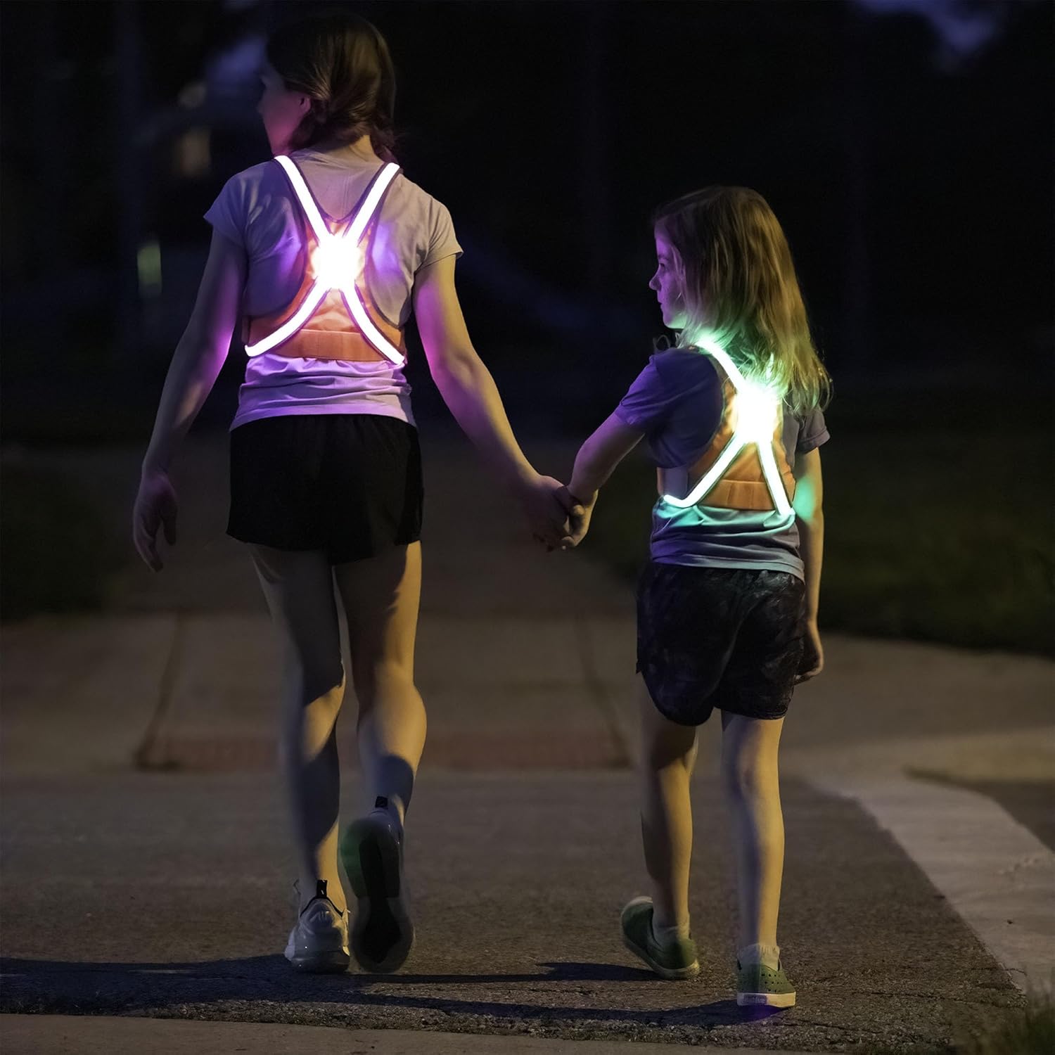 noxgear TracerJr - Child Illuminated and Reflective Safety Vest - Durable, Highly Adjustable - for Biking or Outdoor Play