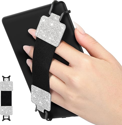 Miniatura 20 de MoKo Correa de mano de seguridad para tablet eReader/Fire de 6-8", Kindle/Kobo/Voyaga/Lenovo/Sony Kindle E-Book Tablet, correa de mano elástica