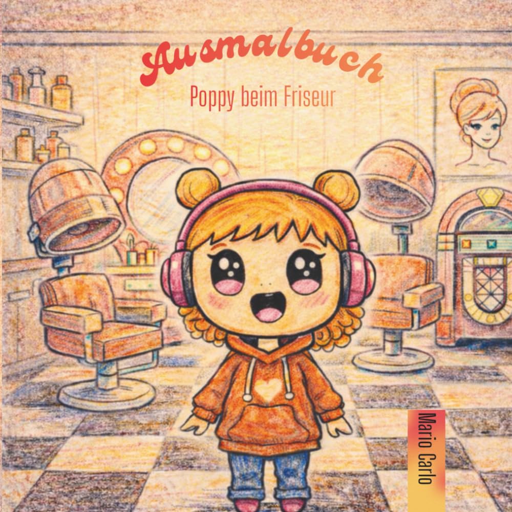 Poppy beim Friseur: Frisuren, Fantasie und jede Menge Ausmalspaß
