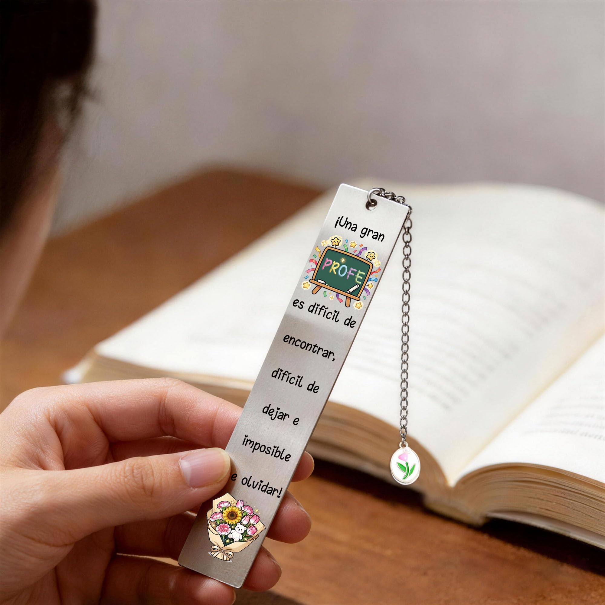 Personalizowane Markery do Książek dla Nauczycieli Mentorów Prezenty Świąteczne