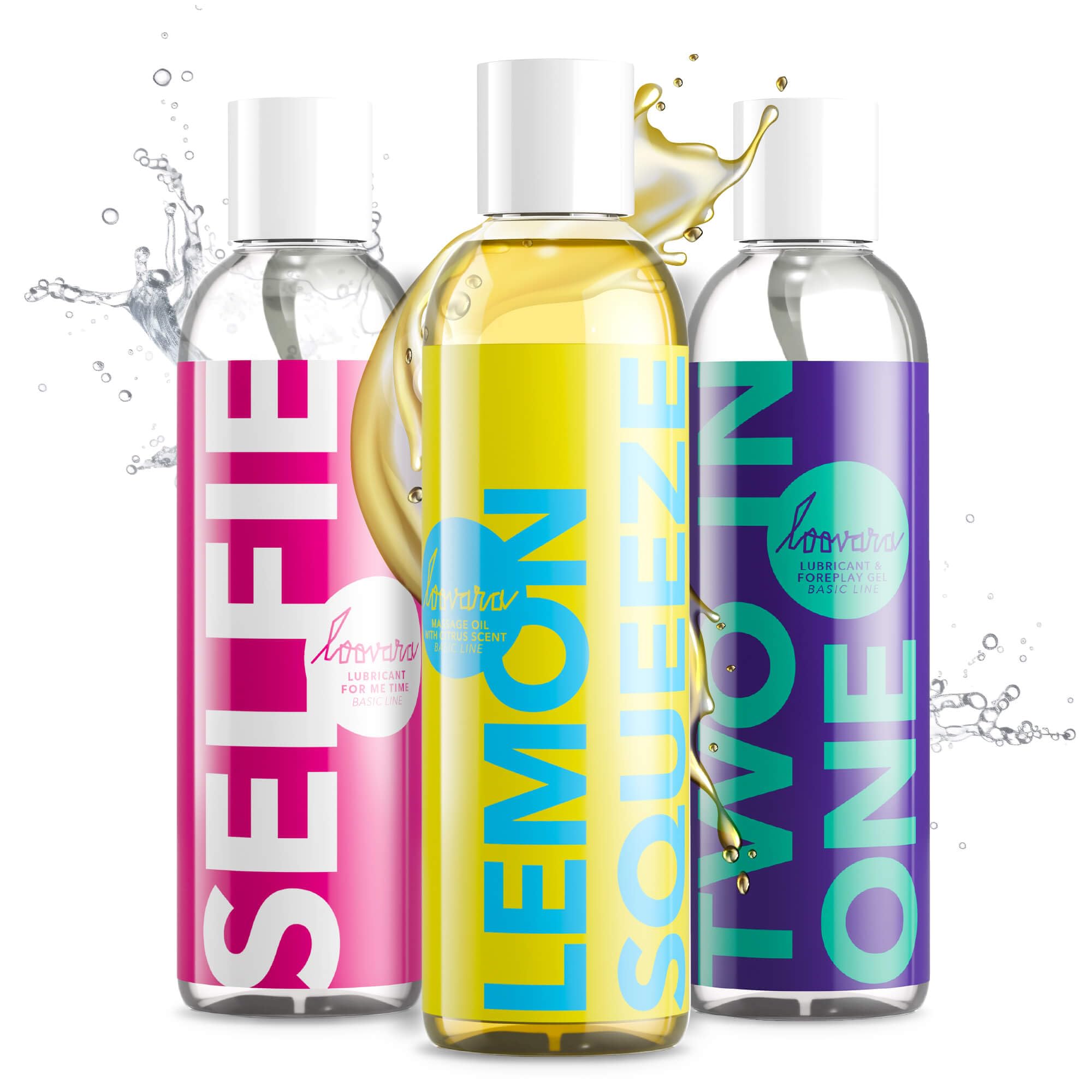 Loovara Gleitgel Massageöl 3x250ml Vorteilspack - HAPPY WEEKEND – pflegendes Massageöl Gleitgel Set, Natürlich, kondomSicher, Ideal Für Vorspiel, Sex & Sex-Spielzeug