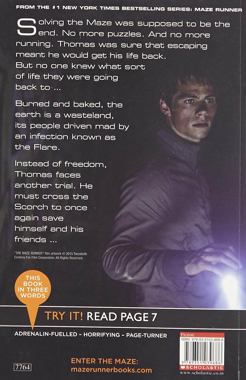 THE MAZE RUNNER#02 SCORCH TRIALS MOVIE TIE-IN