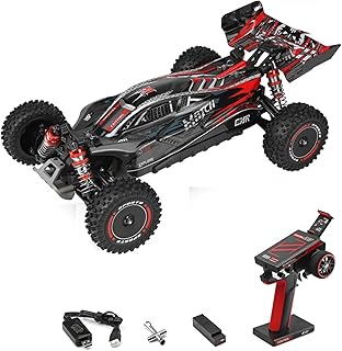 GoolRC WLtoys 124010 RC Cars for Adults, 1:12 Scale Remote Control Car, 4WD 55KM/H High Speed RC Racing Car, 2.4GHz All Terrains Off Road RC Buggy Trucks for Kids (Black)